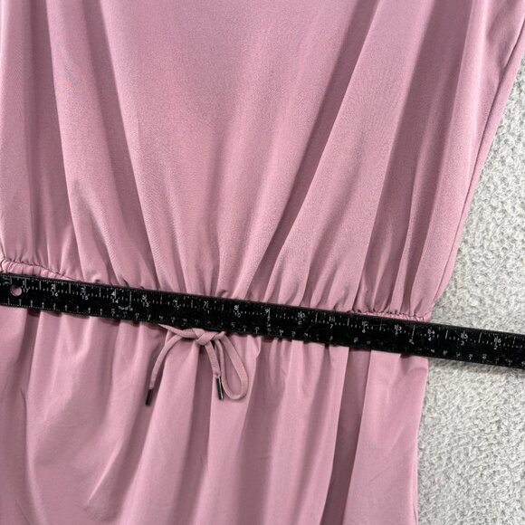 Athleta Rincon Dress Mauve Pink Small Sleeveless Drawstring Waist Active Travel - Picture 6 of 9